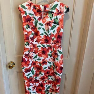 Gorgeous Floral A-Line- Perfect Wedding Guest Dress!